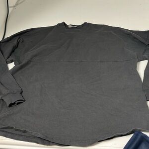 Spirit Large Grey Long Sleeve Maui Hawaii Pull Over Lightweight Sweater